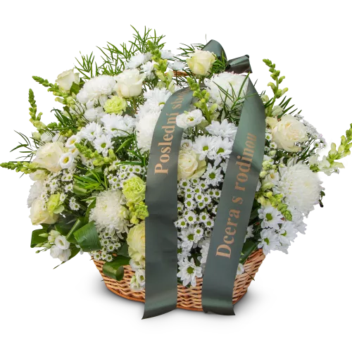 Funeral floral basket